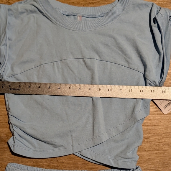 Free People Movement Hot Shot Crossover 2pc Set in Bright Blue sz Small - Picture 10 of 16